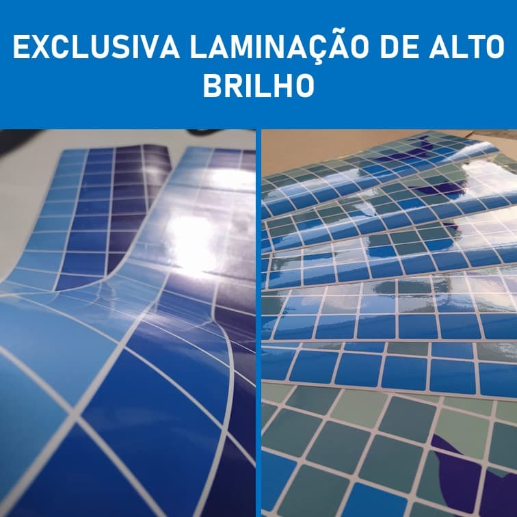 1 M Faixas Piscina Laminada Brilho Proteção Borda Metro