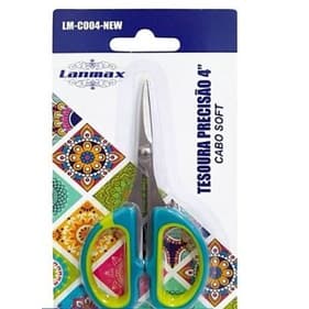 Tesoura de precisão arremate 4 polegadas ponta RETA Lanmax