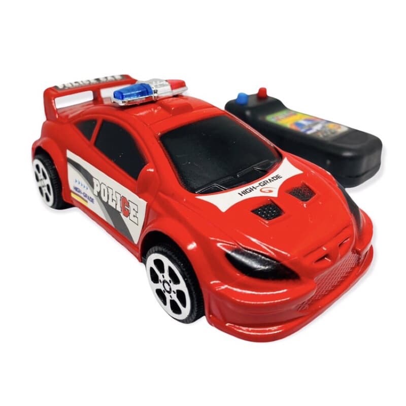 Carrinho De Controle Remoto Carro Policia Sirene 1:24 Carro Brinquedo Infantil Criança