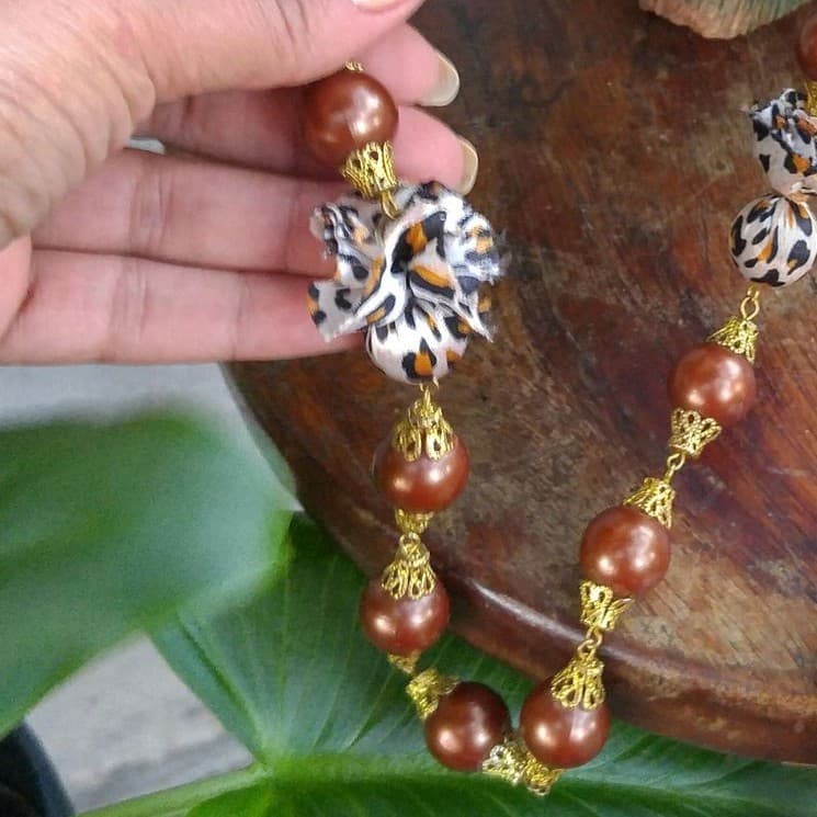 Colar Longo Estilo Vintage Moda Urbana Animal Print