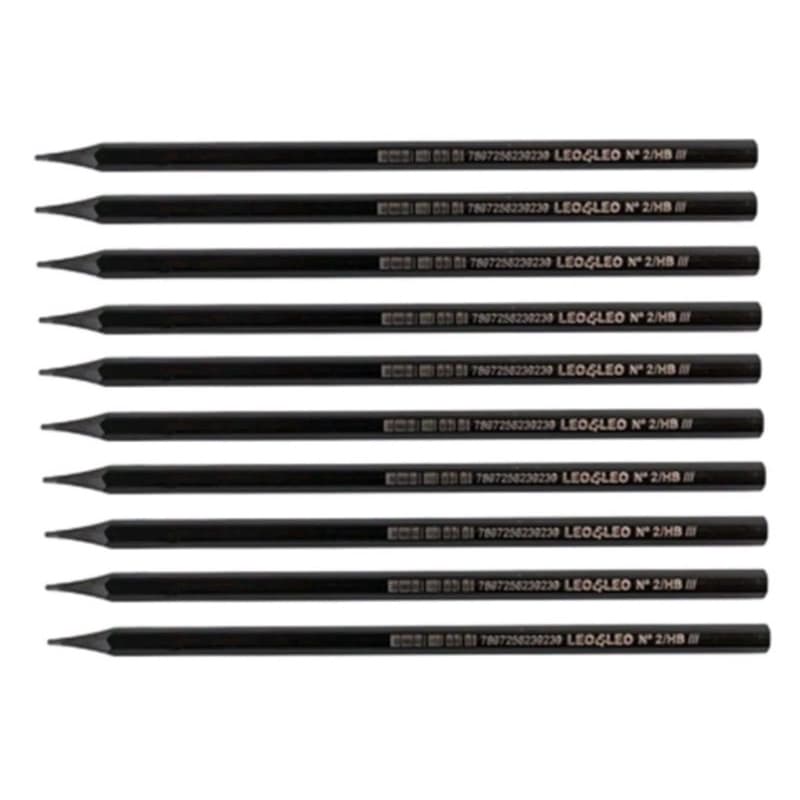 LAPIS PRETO 2/HB LEO&LEO ECO LAPIS DE ESCREVER GRAFITE