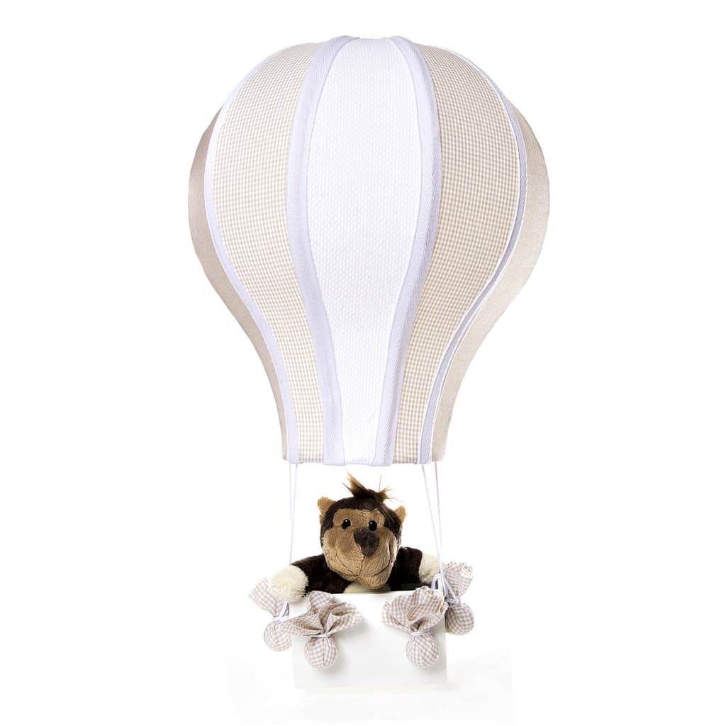 Porta Maternidade Balão Com Nome Bebê Floresta Macaco Leão