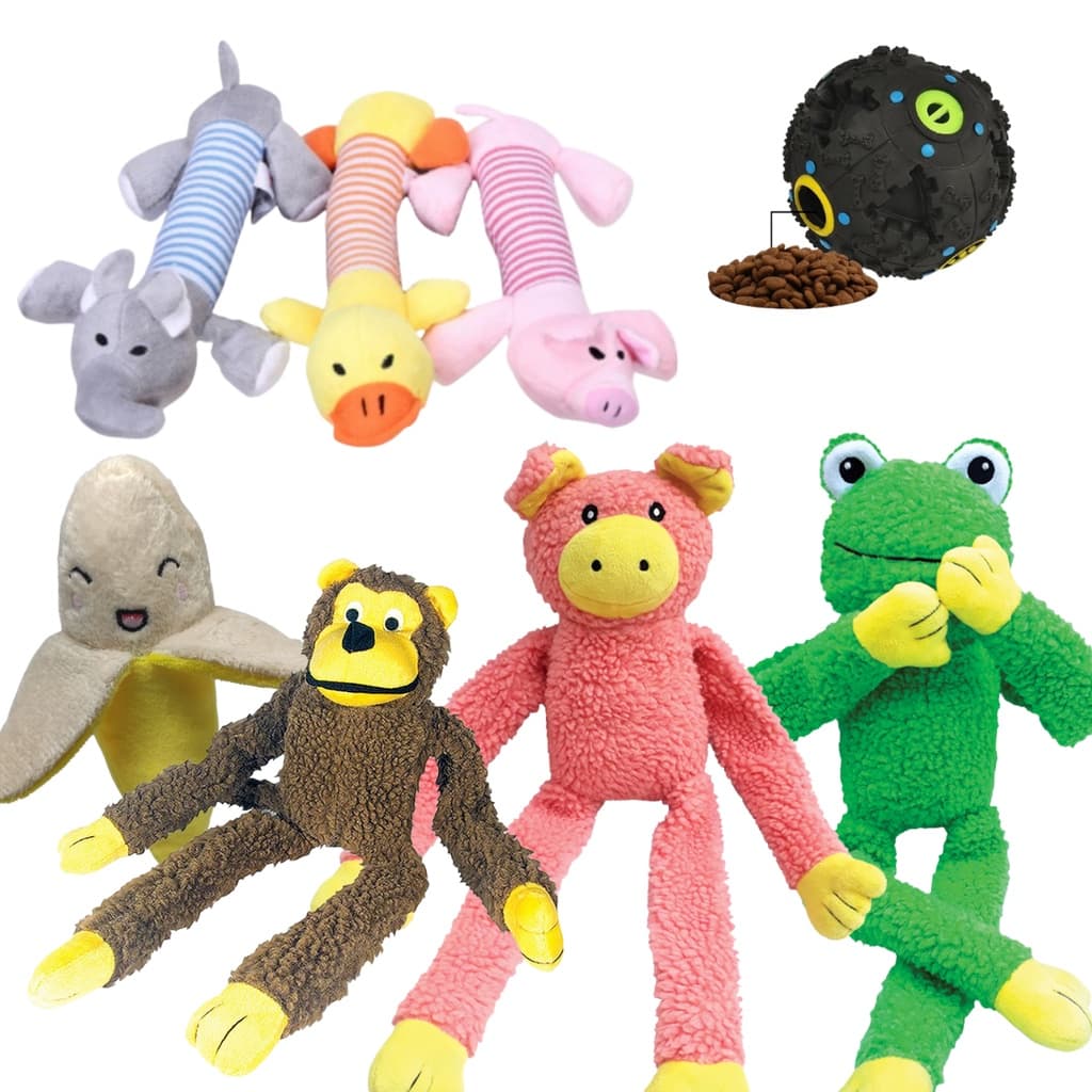 Brinquedo de cachorro Mordedor Bolinha Pelúcia Animais de estimação Para cães Pet Shop Raça Pequena