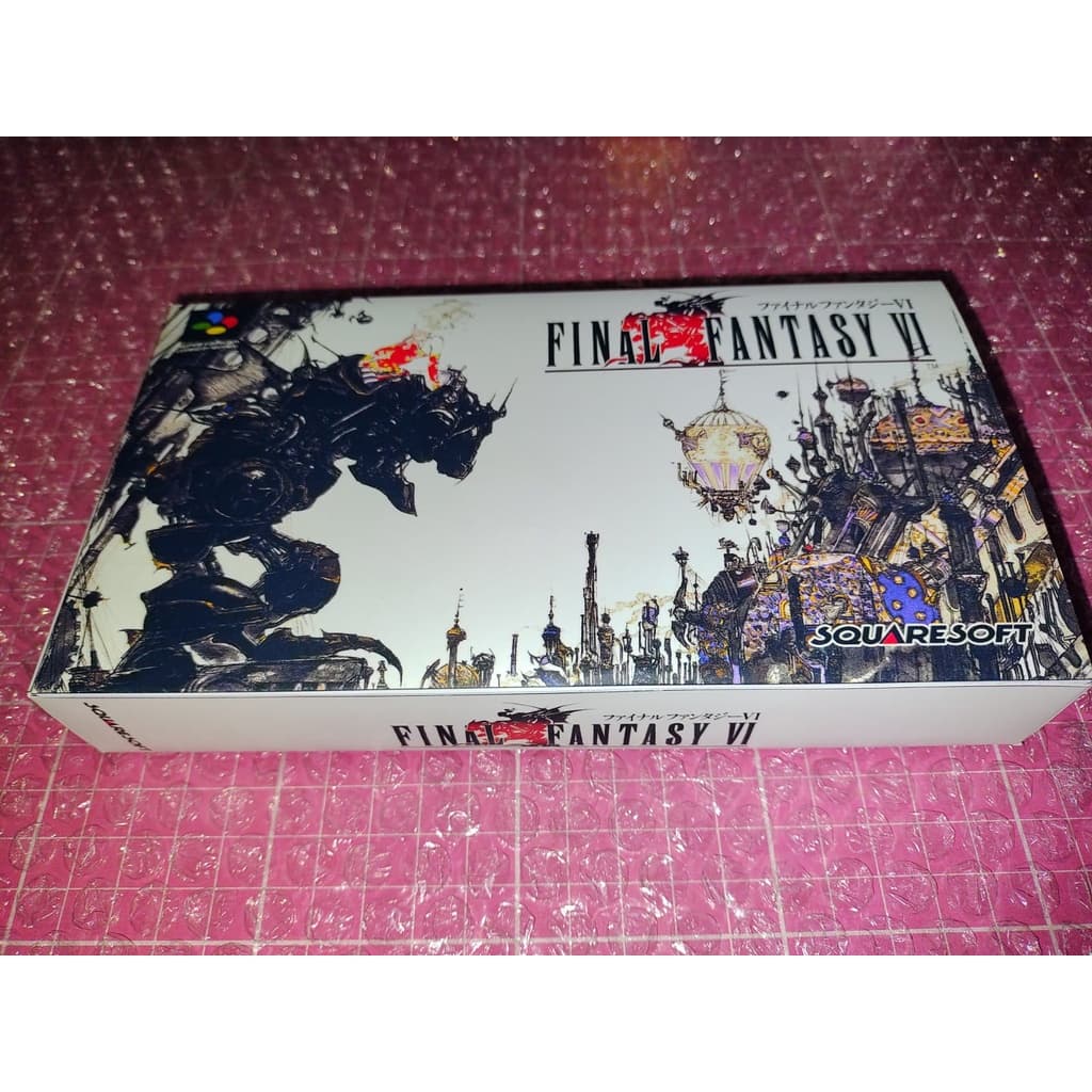 caixa repro + berço para jogos de super famicom