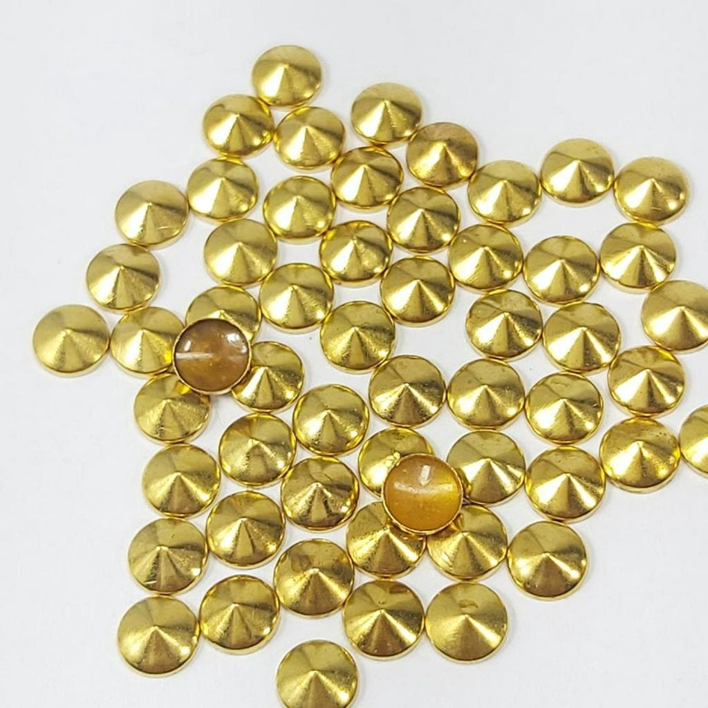 Spike 200 un 5mm termocolante metal Ouro 	8568 200 - 315A24