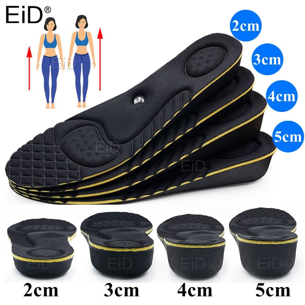 EiD Magnet Massagem Aumenta A Altura Das Palmilhas Para Mulheres Homens 2/3/4/5 cm up Suporte De Arco Invisível Ortopédicas Lift