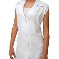 Jaleco Feminino Branco Bordado Tecido Microfibra - ref 977