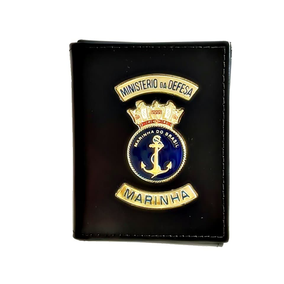 Porta documentos em couro da Marinha