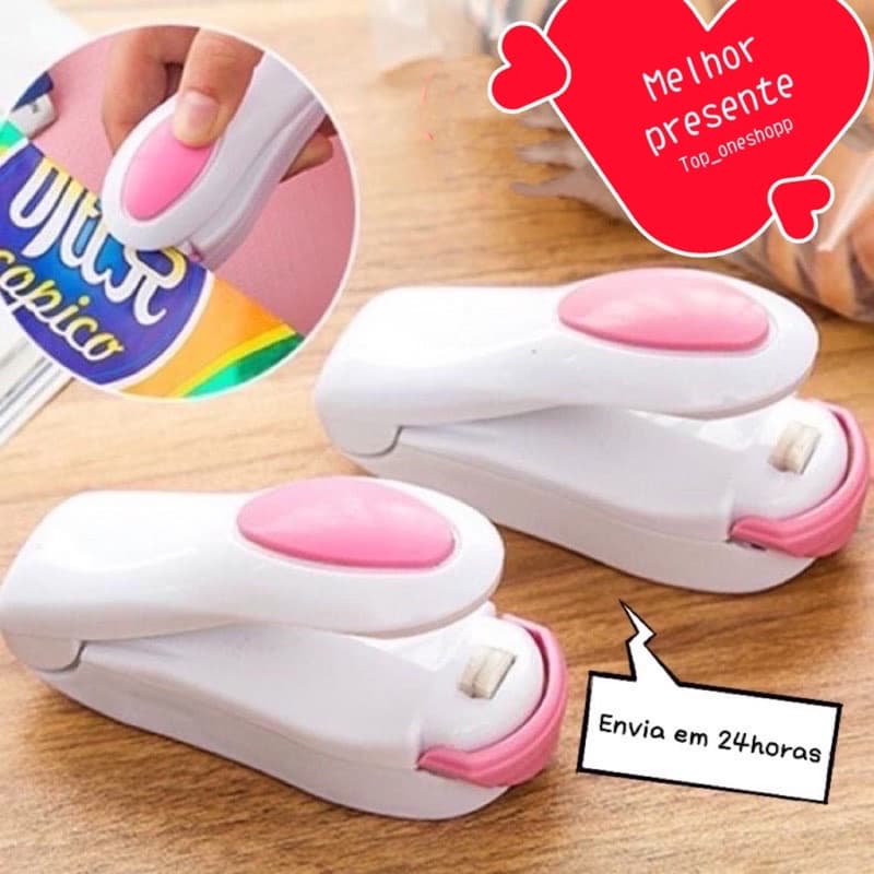Mini Máquina Seladora Plástico Embalagem Pilha Lacra E Fecha Ímã de Geladeira mais fácil de encontrar