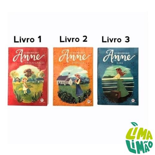 Kit 3 Livros Anne With An E Netflix Green Gables 1 - 2 - 3