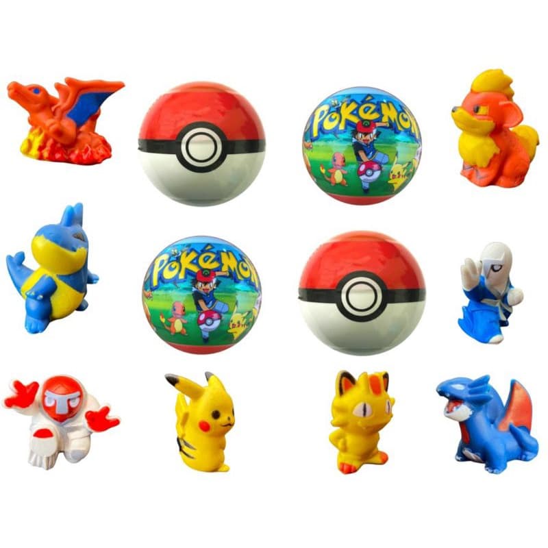 Pokémon Pokebola Encapsulado 2,5 Polegadas (10 Unidades)  Rápido Envio Para Todo O Brasil