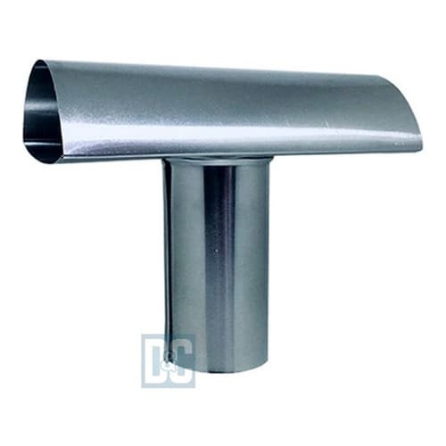 Chaminé Chapéu Tee em Alumínio  Para Exaustão De Aquecedor de Agua a Gás 80mm **