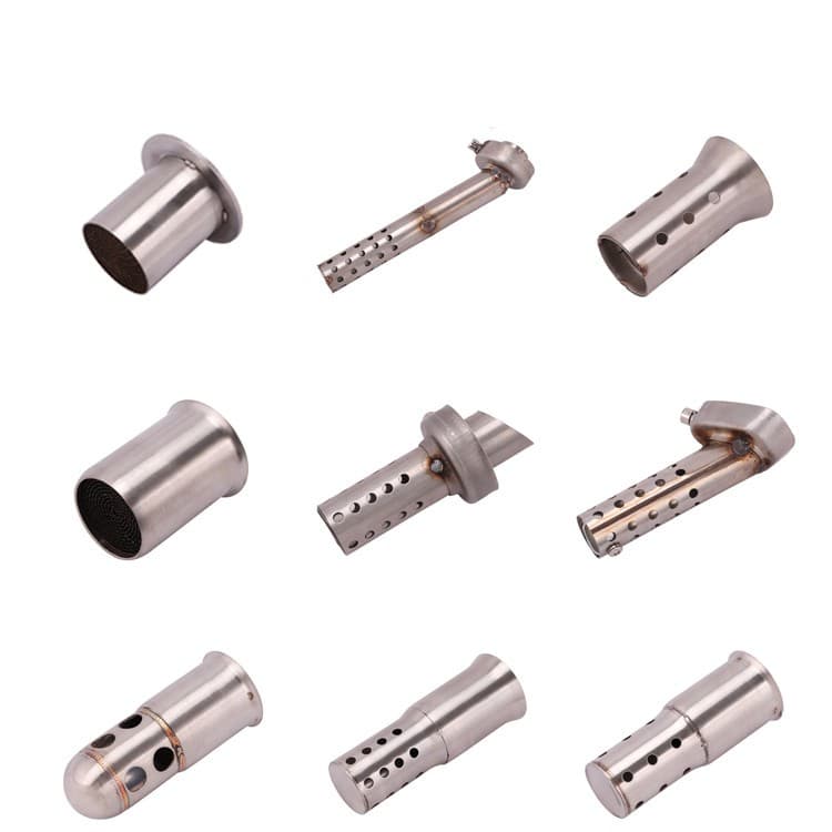 Silenciador De Entrada De 51mm 60mm Escape De Motocicleta Ajustável DB Killer Ruído Eliminador De Som