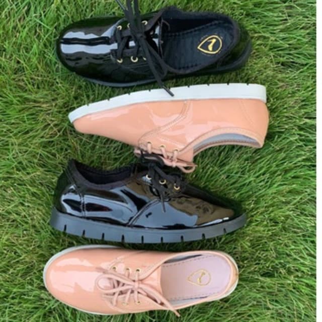 Sapato Oxford Tenis Casual Feminino com Cadarço