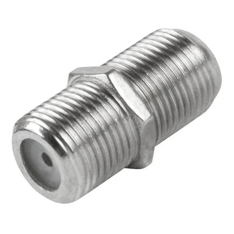Kit 10 Emenda F Femea Para Cabo Coaxial Rg59 Rg6 Unidade