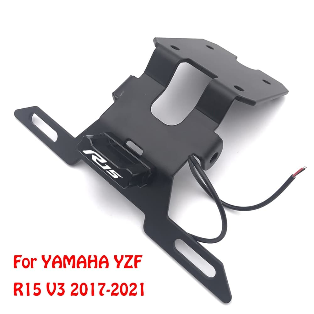 Suporte Do Quadro Da Placa De Licença Cauda Arrumado Eliminador Registro Para YAMAHA YZF R15 V3 2017 2018 2019 2020 2021