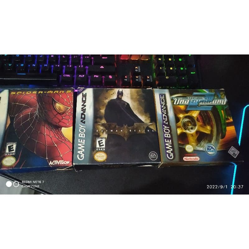 Game Boy Advance - 3 Caixas papelão da Época - Box !!
