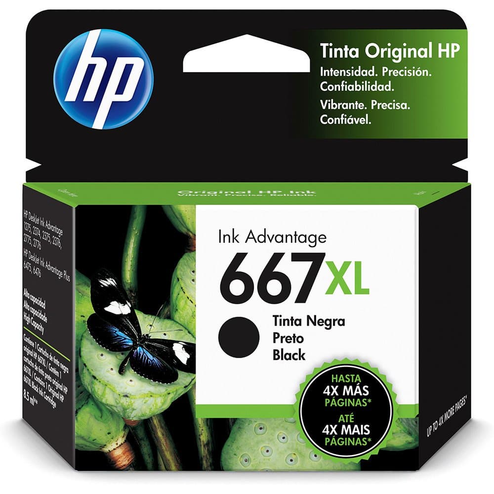 Cartucho Hp 667 Xl Black Original