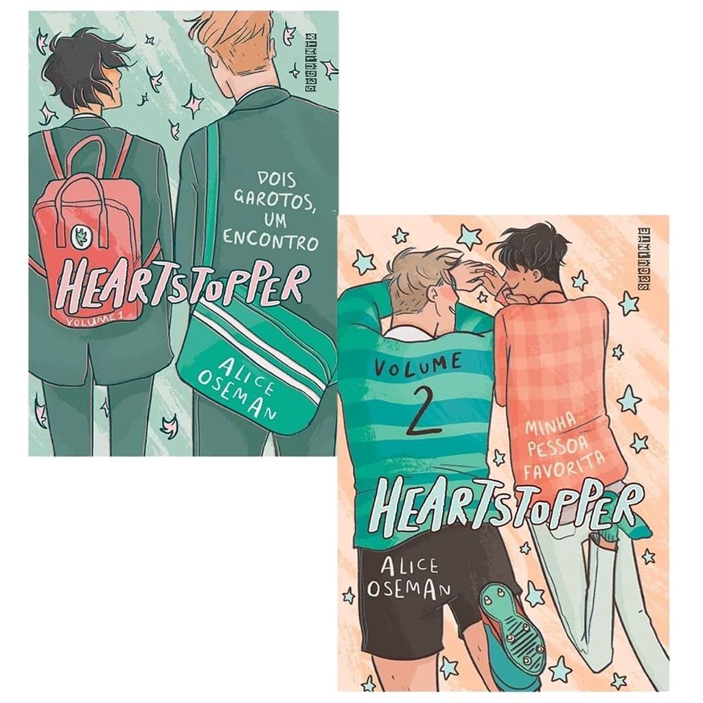 Kit Com 2 Livros Heartstopper Volumes 1 E 2 - Capa Dura Pronta Entrega