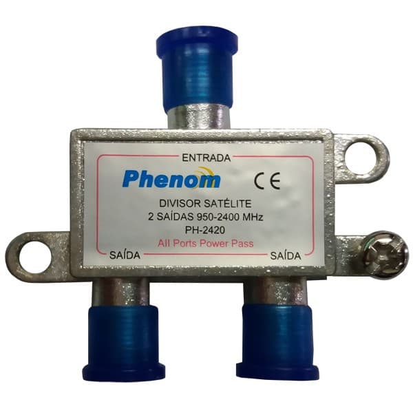 5 peças Divisor Satelite 2 Saidas 950-2400 Mhz Phenom