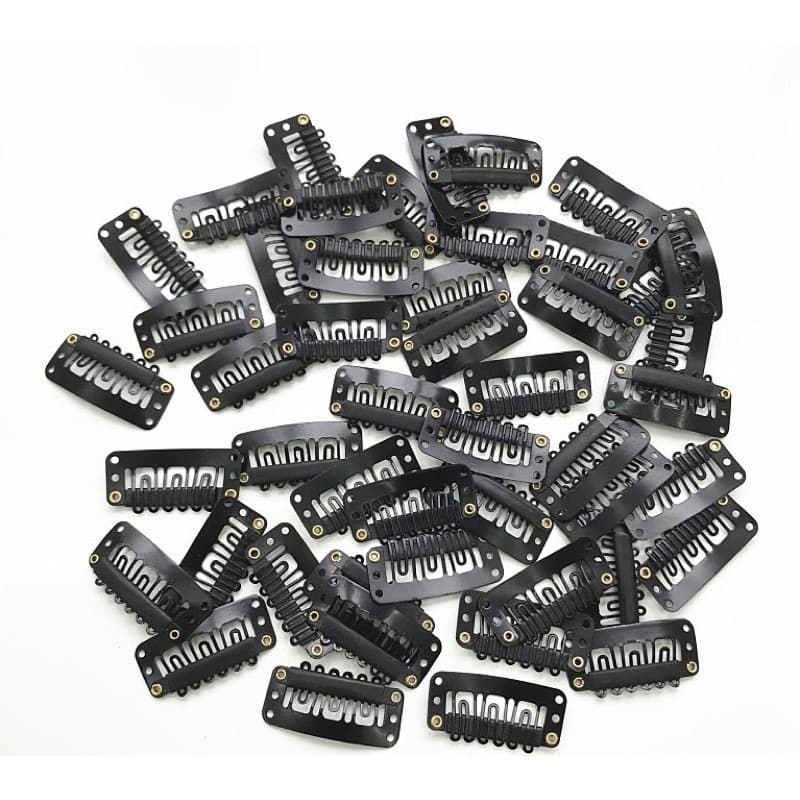 Kit Presilhas tic tac para aplicação em extensão de cabelo, perucas