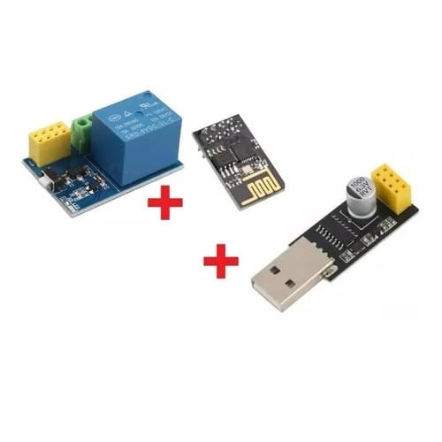 Kit Rele Esp01 Esp8266 Adaptador Programador Wifi Wi-fi