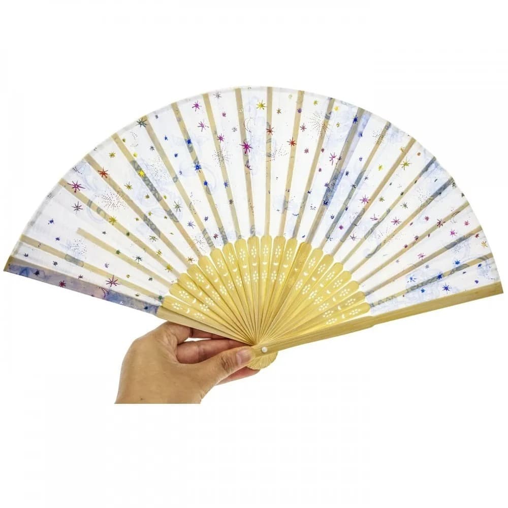 Kit 10 a 40 Leques Bambú Oriental Abanador Lembrançinha De Festa