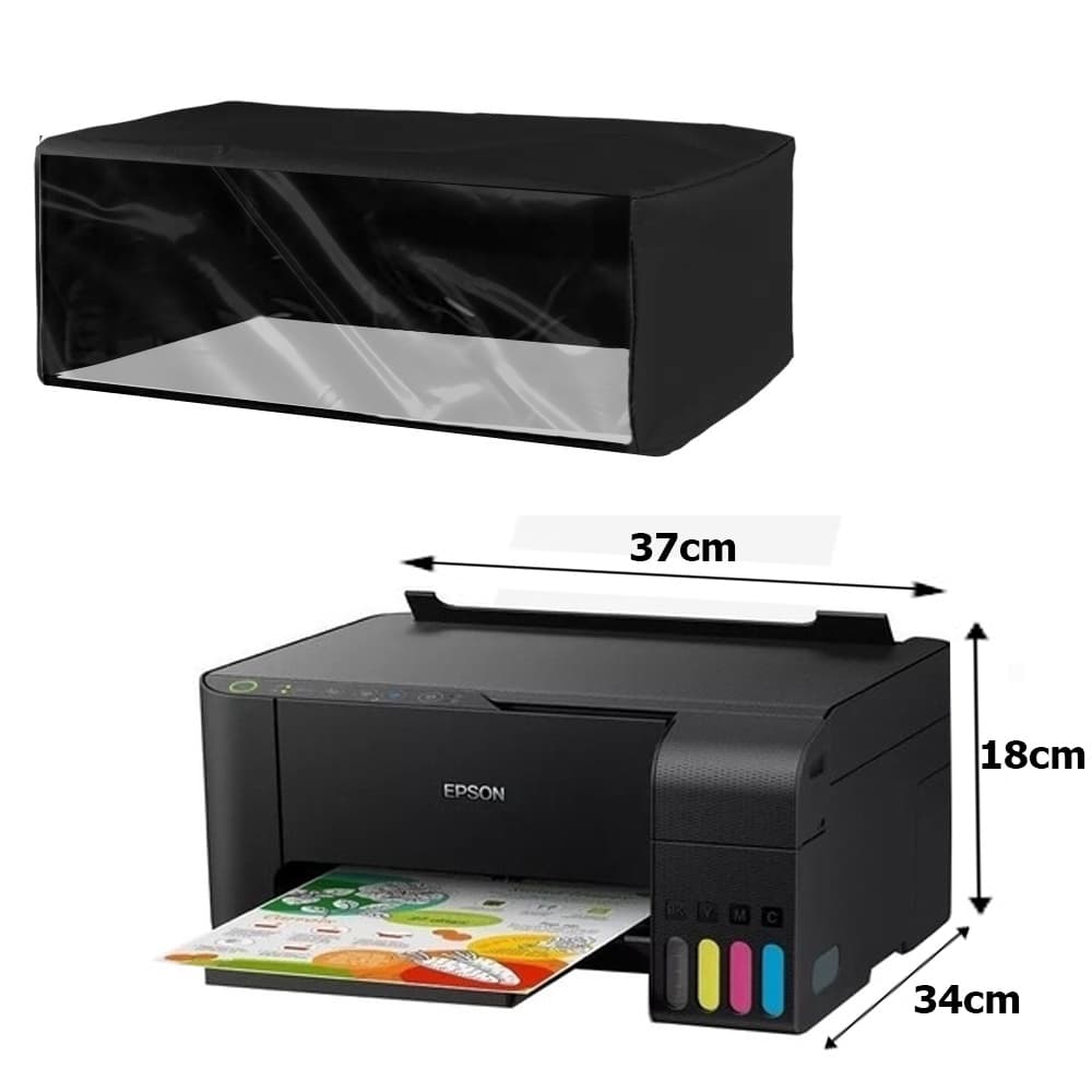 Capa Impressora Epson L3250 L1250 L3150  L4150 L4160 L6161 L3110 L3210 L4260 Frente Transparente