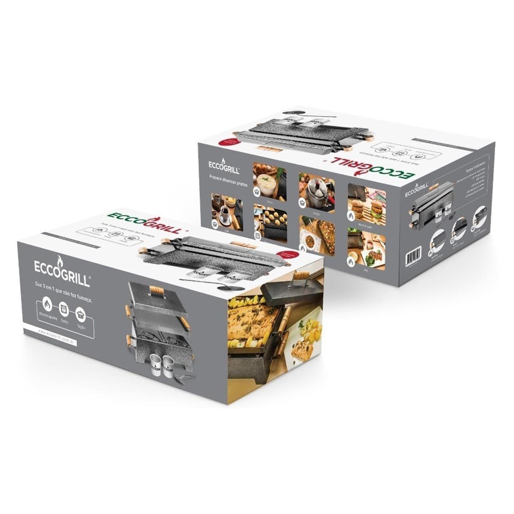Churrasqueira Eccogrill Completa A Álcool Original - Churrasqueira, Forno e Fogão