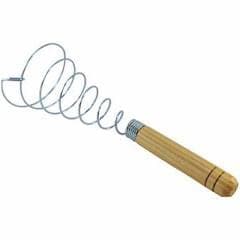 Batedor Mola Espiral de claras Em Neve Cabo madeira