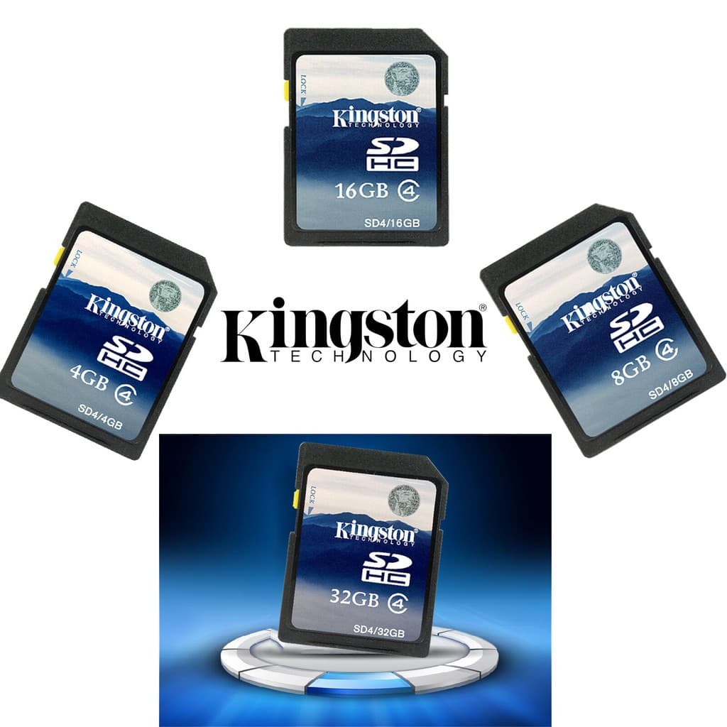 Kingston 4GB/8GB/16GB/32GB SDHC SD C4 Cartão De Memória SD4 Para Câmera E Filmadora