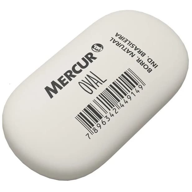 Borracha Branca Formato Oval (Kit 2 3 e 4 Unidades) - Mercur