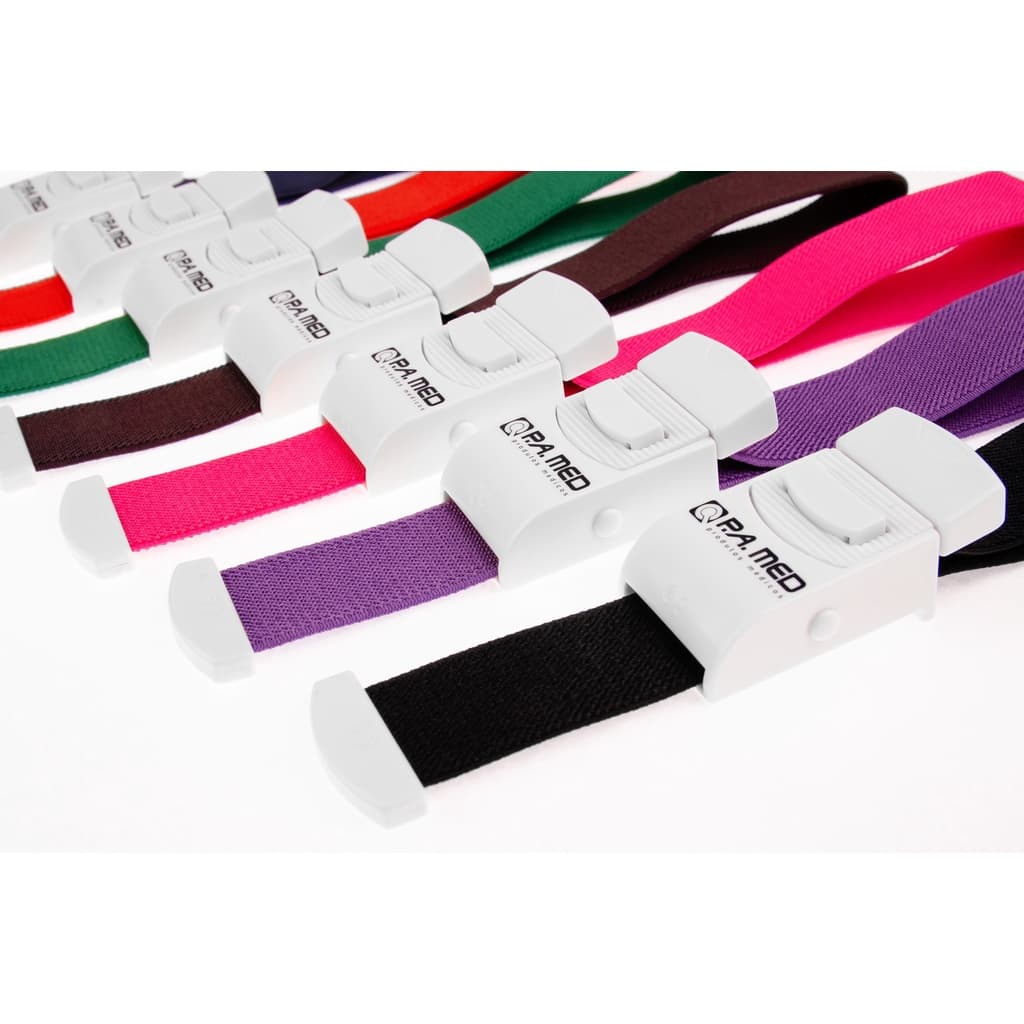 Garrote Elástico Enfermagem P. A. Med Com Fechamento de Qualidade Várias Cores