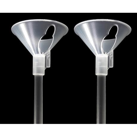 Kit 50 Pega Balão Ponteira Vareta Suporte Bexiga Centro Mesa Haste Canudo Simples Arco Transp 33cm