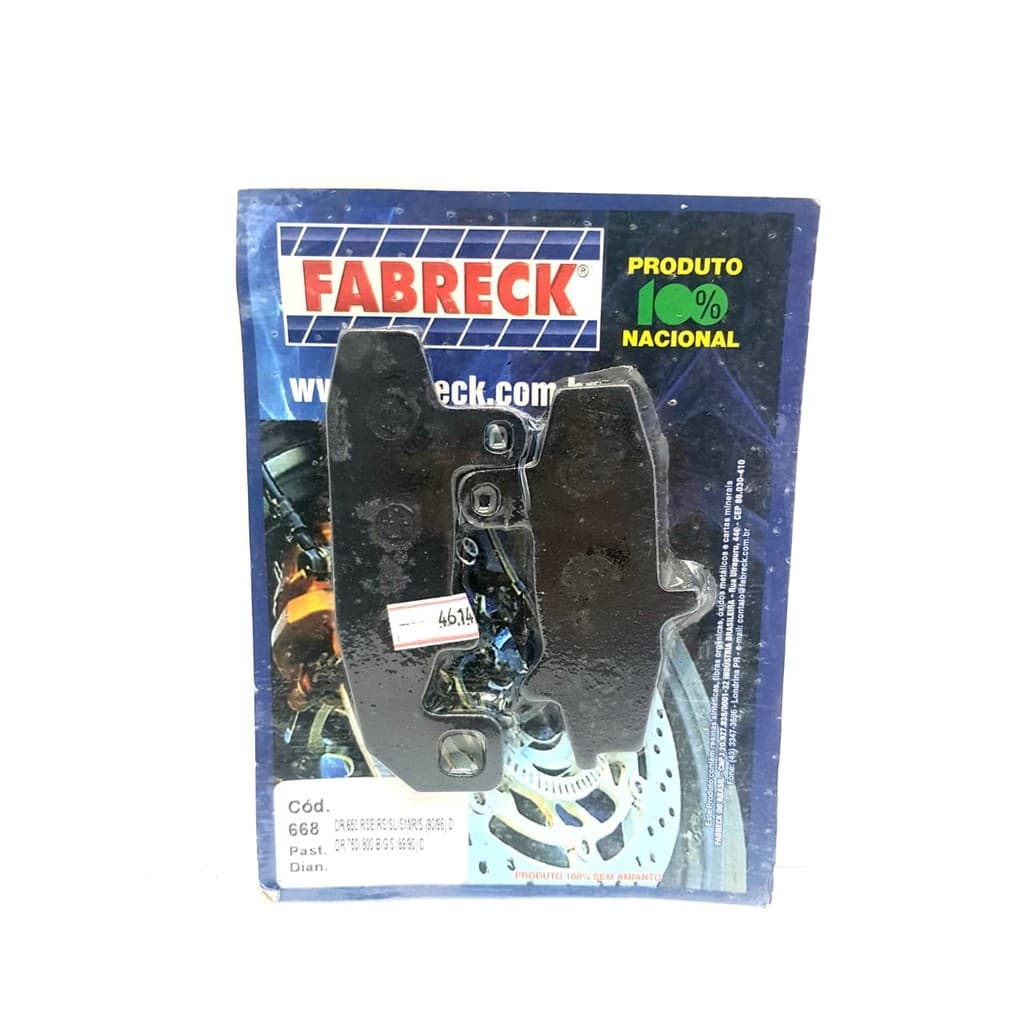 Pastilha De Freio Dianteira Dr 800 Big 1989/1990