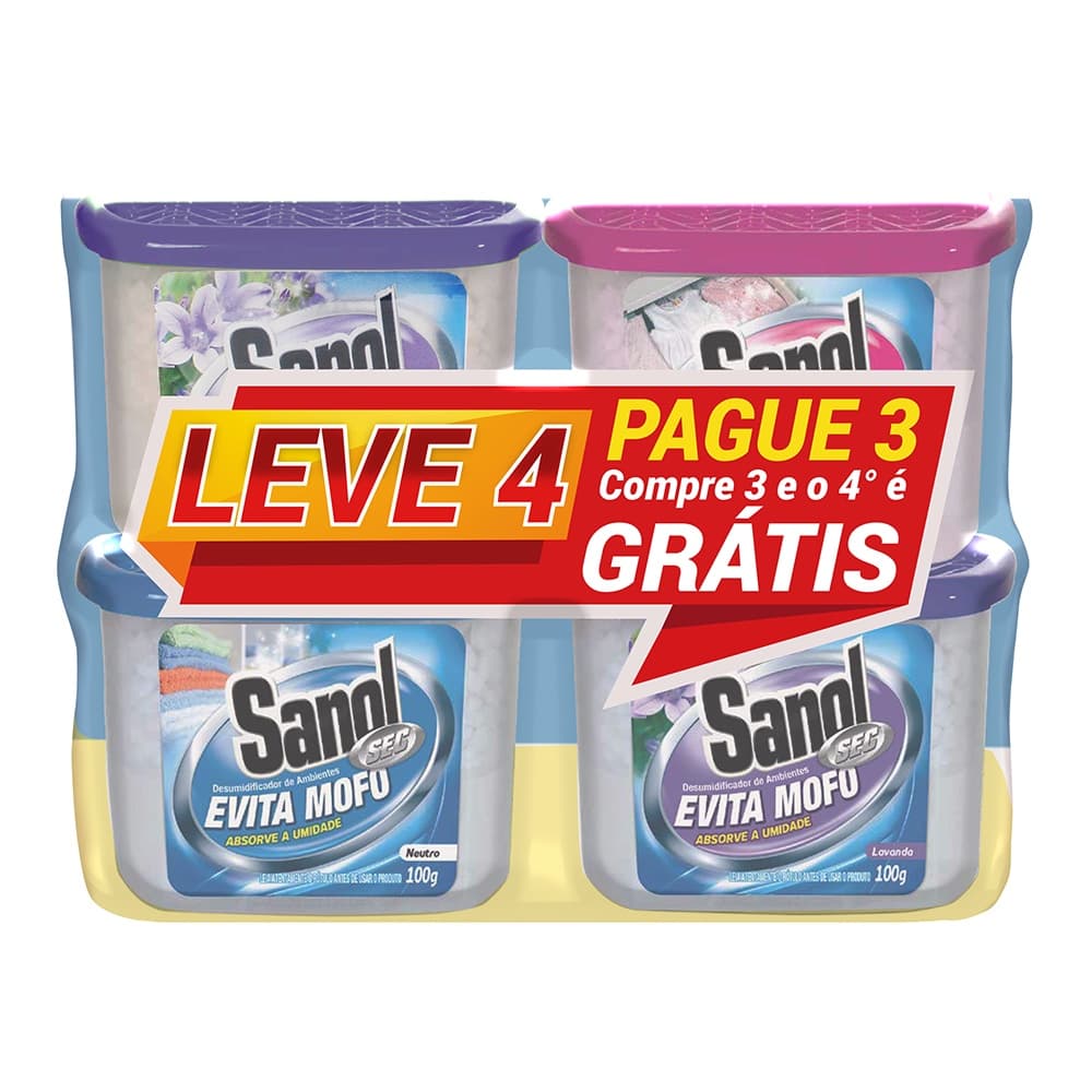 Kit Evita Mofo Sanol Sec Leve 4 Pague 3 - 4x100g