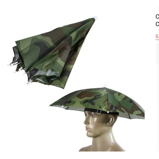 Chapéu De Guarda Chuva Para Pescaria