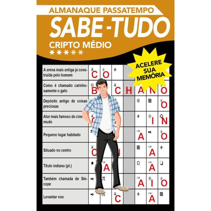 Almanaque Passatempo - Sabe tudo - Cripto - Nível médio