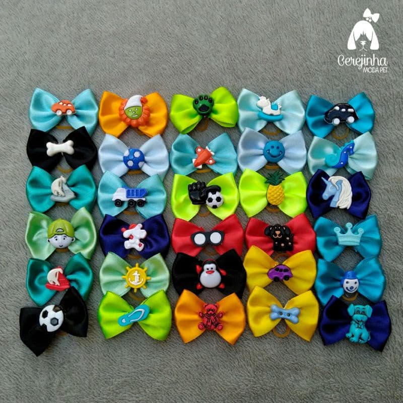 10 Laços Pet Macho G Sortidos