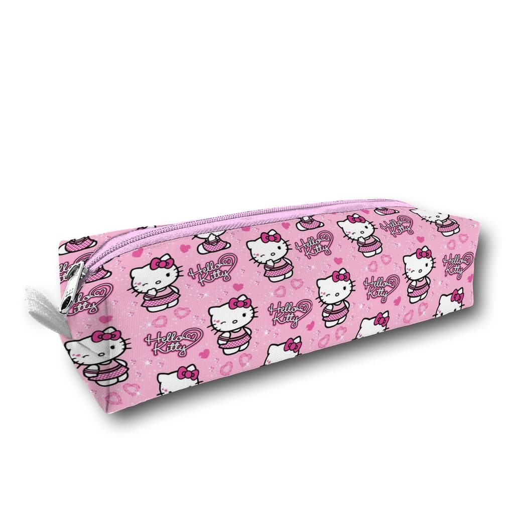 Estojo Escolar Hello K. Bolsa Feminina para Lápis e Canetas Estojo Universitário