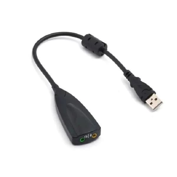 Adaptador Placa De Som Usb 7.1 Áudio Notebook Windows Jogos