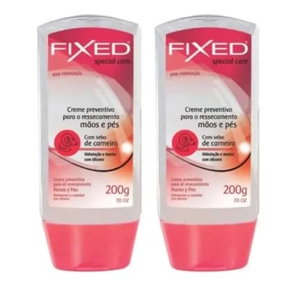 Kit C/ 2 Cremes Hidratantes Mãos Pés Sebo De Carneiro Fixed