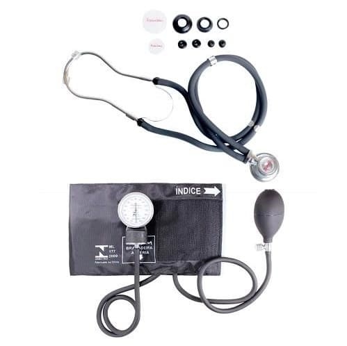 Kit Esfigmomanômetro + Estetoscópio Grafite G-Tech