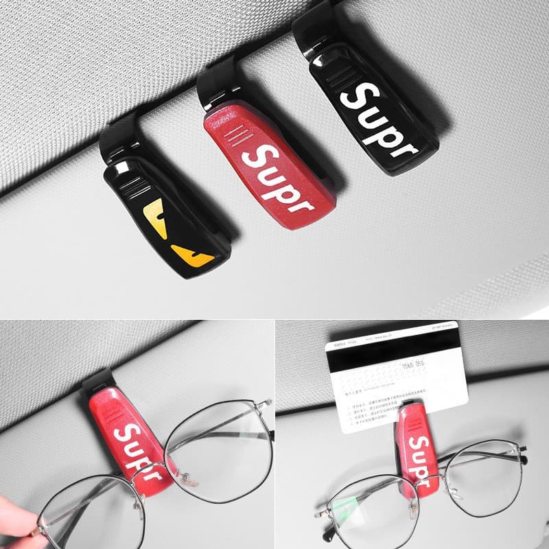 Street Wear Car Glasses Clip Armação De Óculos Para Carros Caixa Bill Decoration Supplies