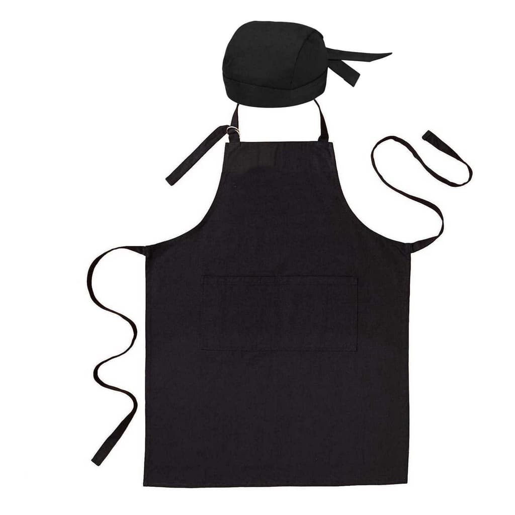 Bandana com Avental Oxford Com Regulagem de altura, Bolso Profissional Bar Atendimento Evento Festa Foodtruck Food Chef