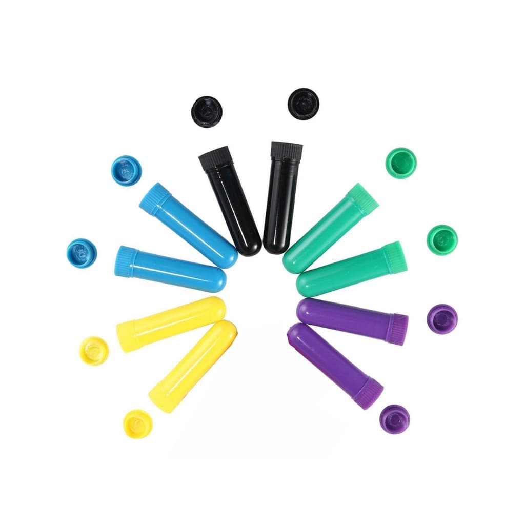 Aromaterapia Inalador Nasal Com Refil Kit 10pçs Coloridos