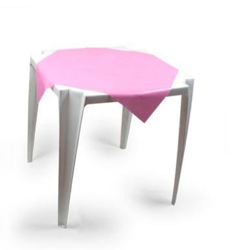 Kit 10 Toalha De Mesa Lisa Plástica 70x70cm
