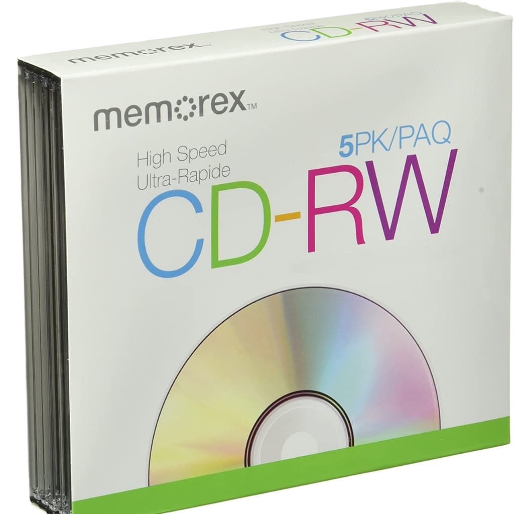 Mini Cd-rw Regravavel Memorex 210MB 4x 5 Pcs