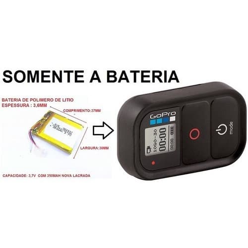 Bateria Controle Remoto Gopro Go Pro Nova Garantia