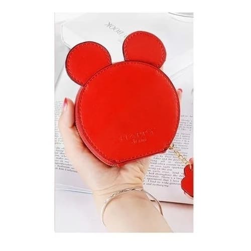 Mickey Carteira, Porta Moedas E Chaveiro Disney Vermelha
